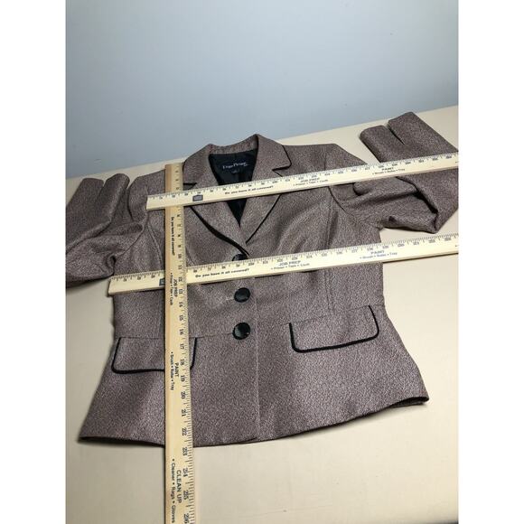 Evan-Picone Women Jacket Size 10 Long Sleeve Clueless Preppy Office Siren Lined - Picture 8 of 9
